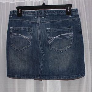 Justice Denim Mini Skirt with Built-in Shorts